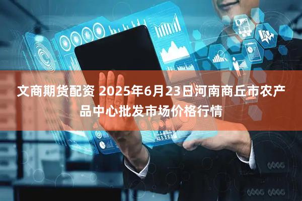 文商期货配资 2025年6月23日河南商丘市农产品中心批发市场价格行情