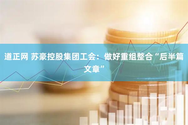 道正网 苏豪控股集团工会：做好重组整合“后半篇文章”